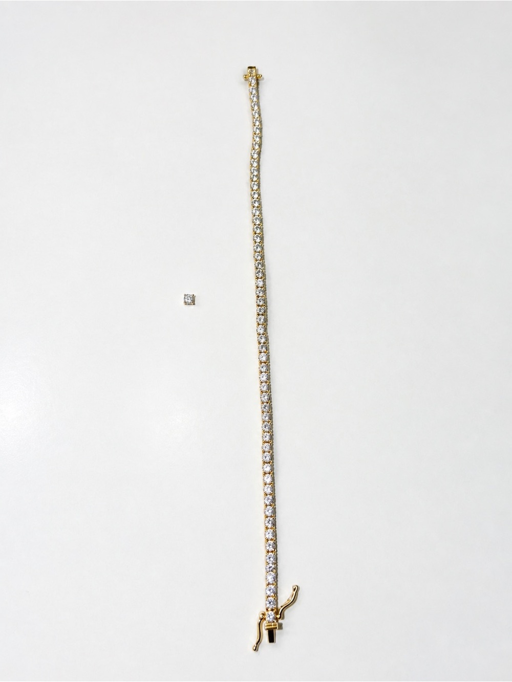 Helzberg Diamonds Gold Tennis Bracelet with Diamonds